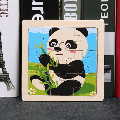 Early education puzzle puzzle toy enlightenment cognition cartoon wooden puzzle